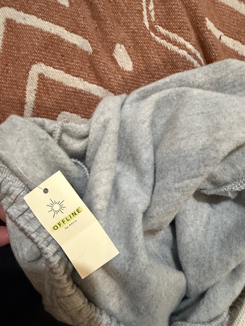 aerie Light Gray Wide Leg Sweatpants - Picture 4 of 5